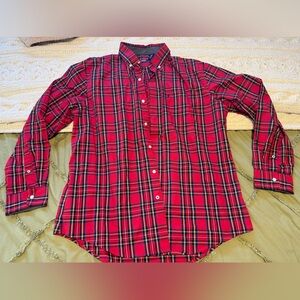 Izod Red Plaid Men's Shirt